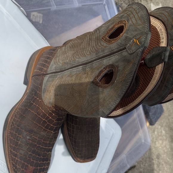 PIKOLINOS Olive and Brown Western Boots